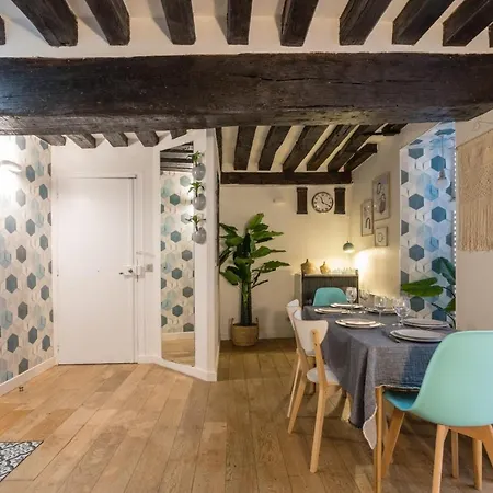 Appartamento Chic Avec Patio - 2br 6p - Le Marais Parigi