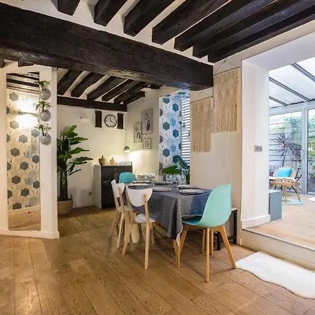 Appartamento Chic Avec Patio - 2br 6p - Le Marais