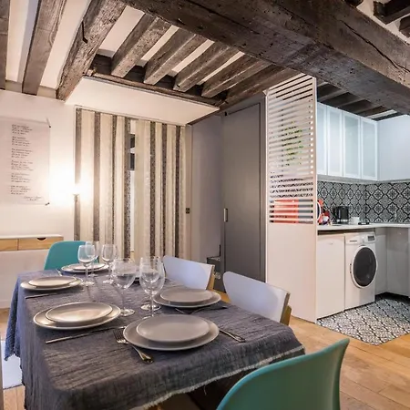 Appartamento Chic Avec Patio - 2br 6p - Le Marais